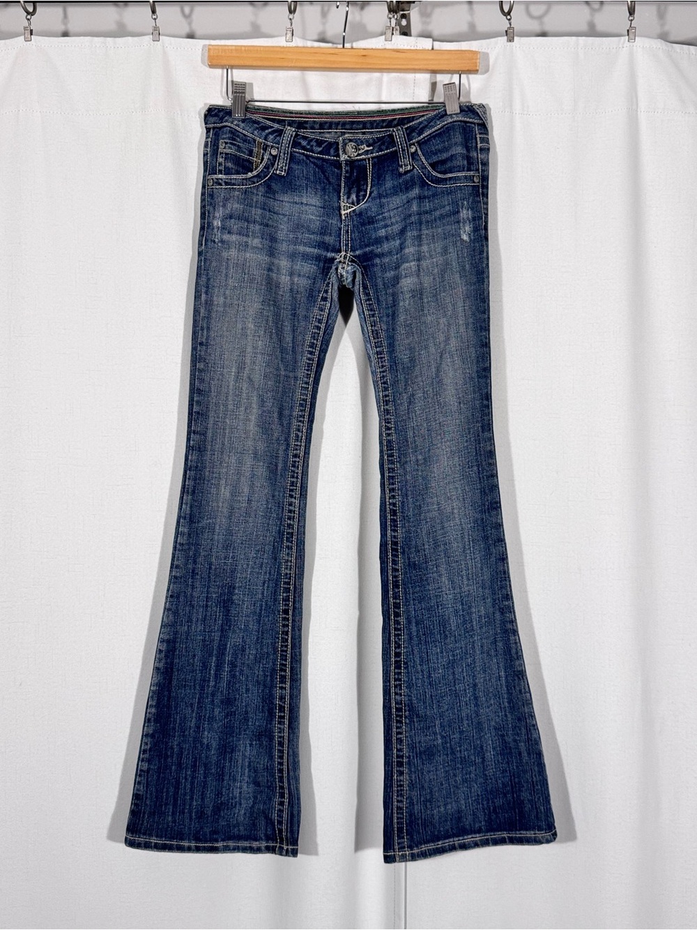 YNQ Low Rise Flare Jeans
